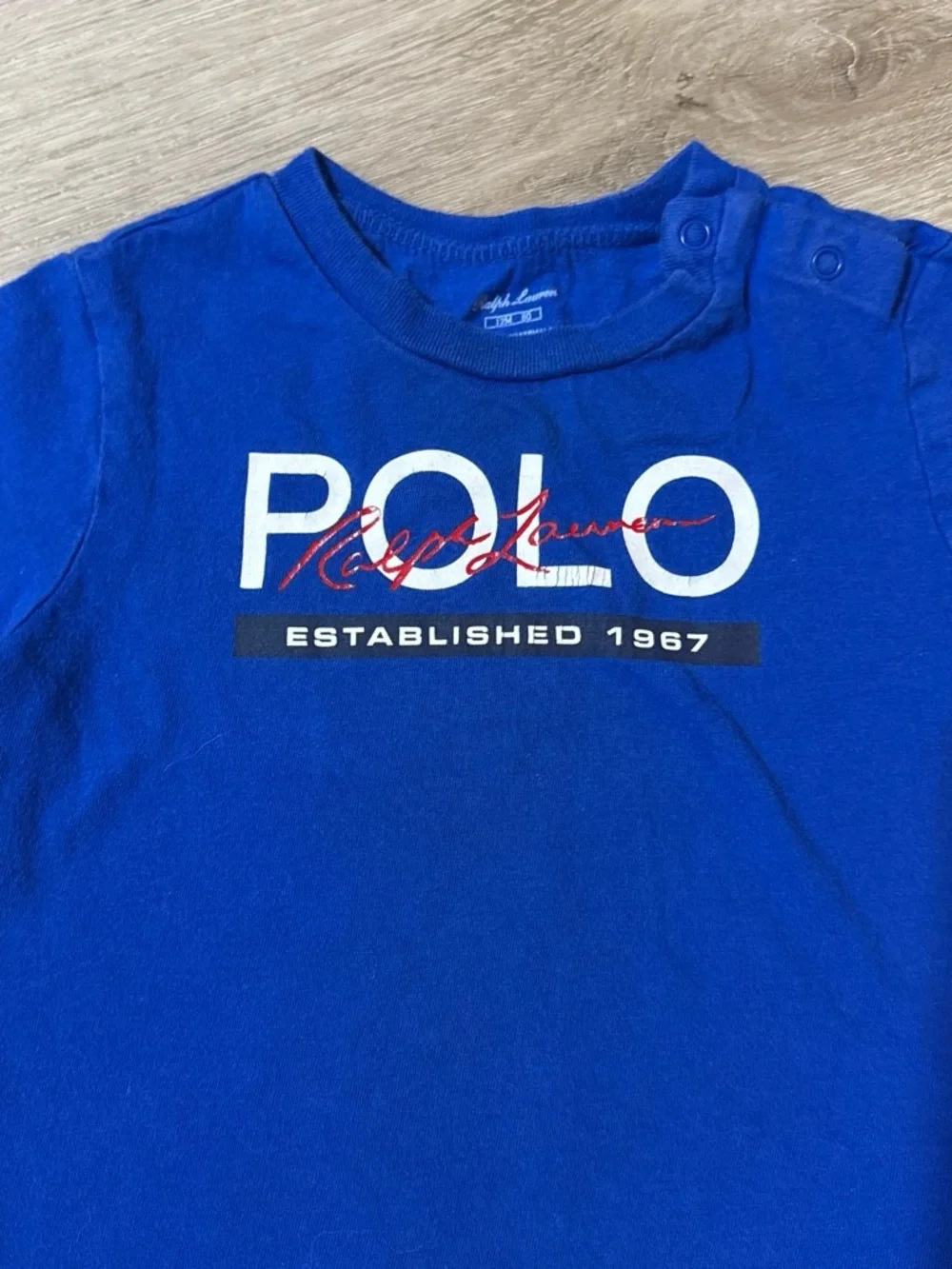 Ralph Lauren Bright Blue POLO Graphic Short-Sleeve Tee Size (12 Months in Kids)